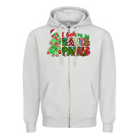 Dove Grey i believe in santa paws Zipper Hoodie - texasbilliewilder
