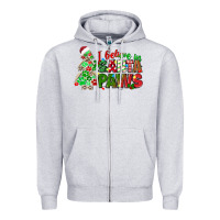 Heather Grey i believe in santa paws Zipper Hoodie - texasbilliewilder