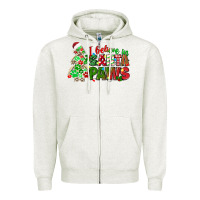 Oatmeal Heather i believe in santa paws Zipper Hoodie - texasbilliewilder