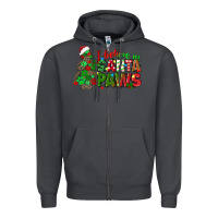 Smoke i believe in santa paws Zipper Hoodie - texasbilliewilder