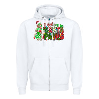 White i believe in santa paws Zipper Hoodie - texasbilliewilder