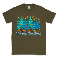Army Green Merry Christmas Classic Tee - CowhideDigitalArt