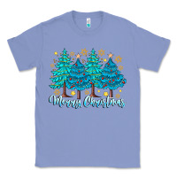 Colony Blue Merry Christmas Classic Tee - CowhideDigitalArt