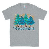Heather Grey Merry Christmas Classic Tee - CowhideDigitalArt