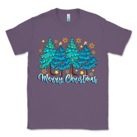 Lavender Merry Christmas Classic Tee - CowhideDigitalArt