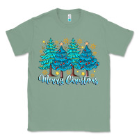 Sage Merry Christmas Classic Tee - CowhideDigitalArt