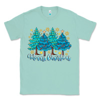 Seafoam Merry Christmas Classic Tee - CowhideDigitalArt