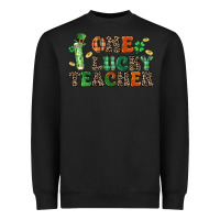 Black one lucky teacher Heavyweight Sweatshirt - LillyAllenDesigns