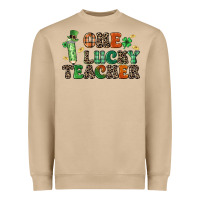 Mushroom one lucky teacher Heavyweight Sweatshirt - LillyAllenDesigns