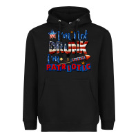 Black I'm not drunk i'm patriotic 4th of july Heavyweight Hoodie - CowGirlArtShop