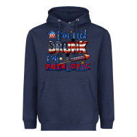 Navy I'm not drunk i'm patriotic 4th of july Heavyweight Hoodie - CowGirlArtShop