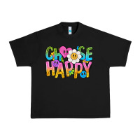 Black choose happy with smile Urban Heavy Tee - NancyCooperArtShop