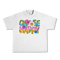 Lunar Rock choose happy with smile Urban Heavy Tee - NancyCooperArtShop