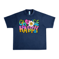 Choose Happy With Smile Urban Heavy Tee | Teevron