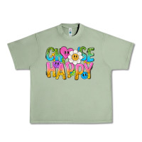 Oil Green choose happy with smile Urban Heavy Tee - NancyCooperArtShop