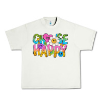 Pistachio choose happy with smile Urban Heavy Tee - NancyCooperArtShop