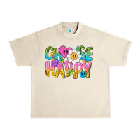 Sandshell choose happy with smile Urban Heavy Tee - NancyCooperArtShop