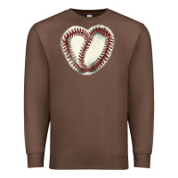 Chestnut Baseball ball heart Premium Sweatshirt - HowdyJamesFarm