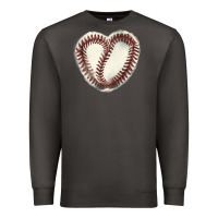 Smoke Baseball ball heart Premium Sweatshirt - HowdyJamesFarm