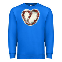 True Royal Baseball ball heart Premium Sweatshirt - HowdyJamesFarm