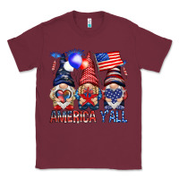 Burgundy America yall Classic Tee - NancyCooperArtShop