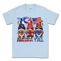Dusty Blue America yall Classic Tee - NancyCooperArtShop