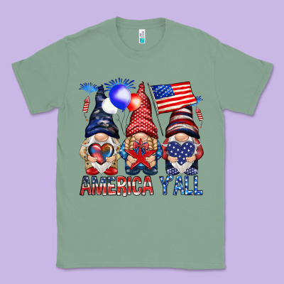 America Yall Classic Tee Designed By Nancycooperartshop