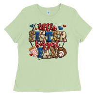 Matcha little sister biggest fan baseball Ladies Tee - Jasminsmagicworld