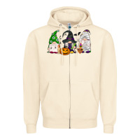 Sandshell Halloween gnomes Zipper Hoodie - NancyCooperArtShop