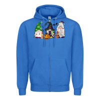 Halloween Gnomes Zipper Hoodie | Teevron