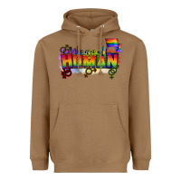Toasted Coconut We are all human Heavyweight Hoodie - CowGirlArtShop