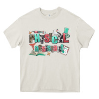Cream physical assistant Heavy Core Tee - AdoDesignShop