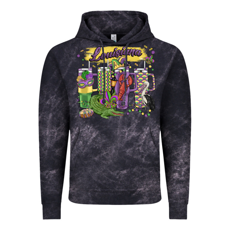 Obsessive Cup Disorder Mardi Gras Vintage Hoodie by MaliasSmallBusiness | Teevron
