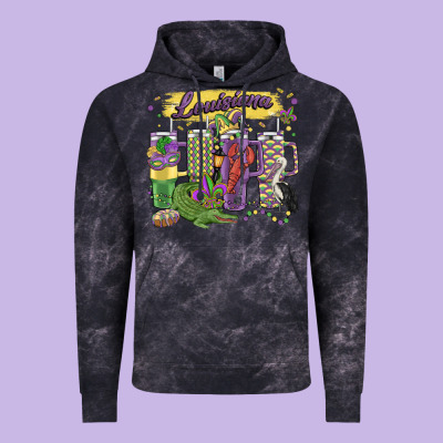Obsessive Cup Disorder Mardi Gras Vintage Hoodie Designed By Maliassmallbusiness