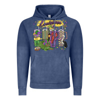 Vintage Denim obsessive cup disorder mardi gras Vintage Hoodie - MaliasSmallBusiness