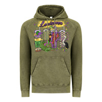 Vintage Olive obsessive cup disorder mardi gras Vintage Hoodie - MaliasSmallBusiness