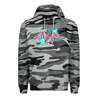 Slate Camo cancer ribbon with angel wings Premium Hoodie - CowGirlArtShop