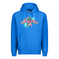True Royal cancer ribbon with angel wings Premium Hoodie - CowGirlArtShop