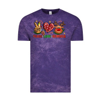 Peace Love Reindeer Christmas Vintage Tee | Teevron