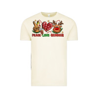Vintage Arctic peace love reindeer christmas Vintage Tee - NancyCooperArtShop