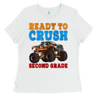 White ready to crush second grade Ladies Tee - Artiststas