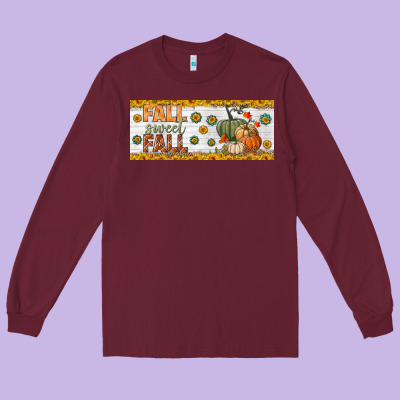 Fall Sweet Fall 15 Oz Mug Long Sleeve Tee Designed By Bundleandbundleshop
