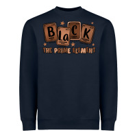 Navy black the prime element melanin Heavyweight Sweatshirt - LillyAllenDesigns