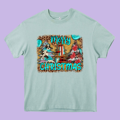 Merry Christmas Heavy Core Tee Designed By Jahusdesignshop