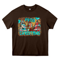 Chocolate Brown merry christmas Heavy Core Tee - JahusDesignShop