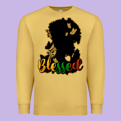 Blessed Black History Premium Sweatshirt Designed By Howdyjamesfarm