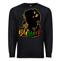 Black Blessed black history Premium Sweatshirt - HowdyJamesFarm