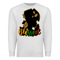 Oatmeal Heather Blessed black history Premium Sweatshirt - HowdyJamesFarm