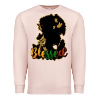 Pale Pink Blessed black history Premium Sweatshirt - HowdyJamesFarm