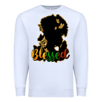 White Blessed black history Premium Sweatshirt - HowdyJamesFarm